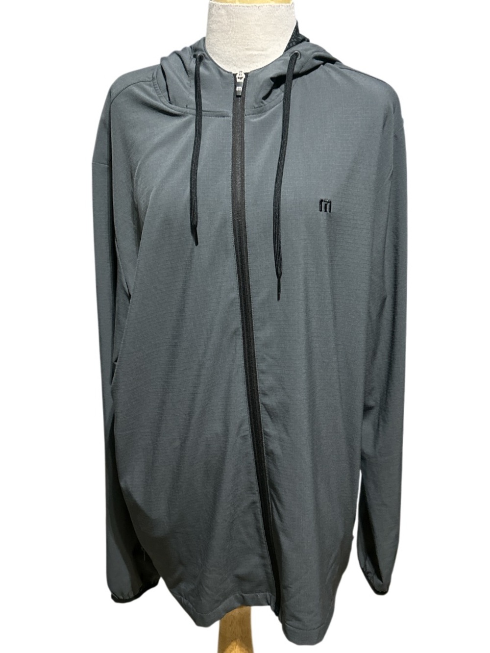 Travis Matthew Gray Zip up Hoodie Size XL